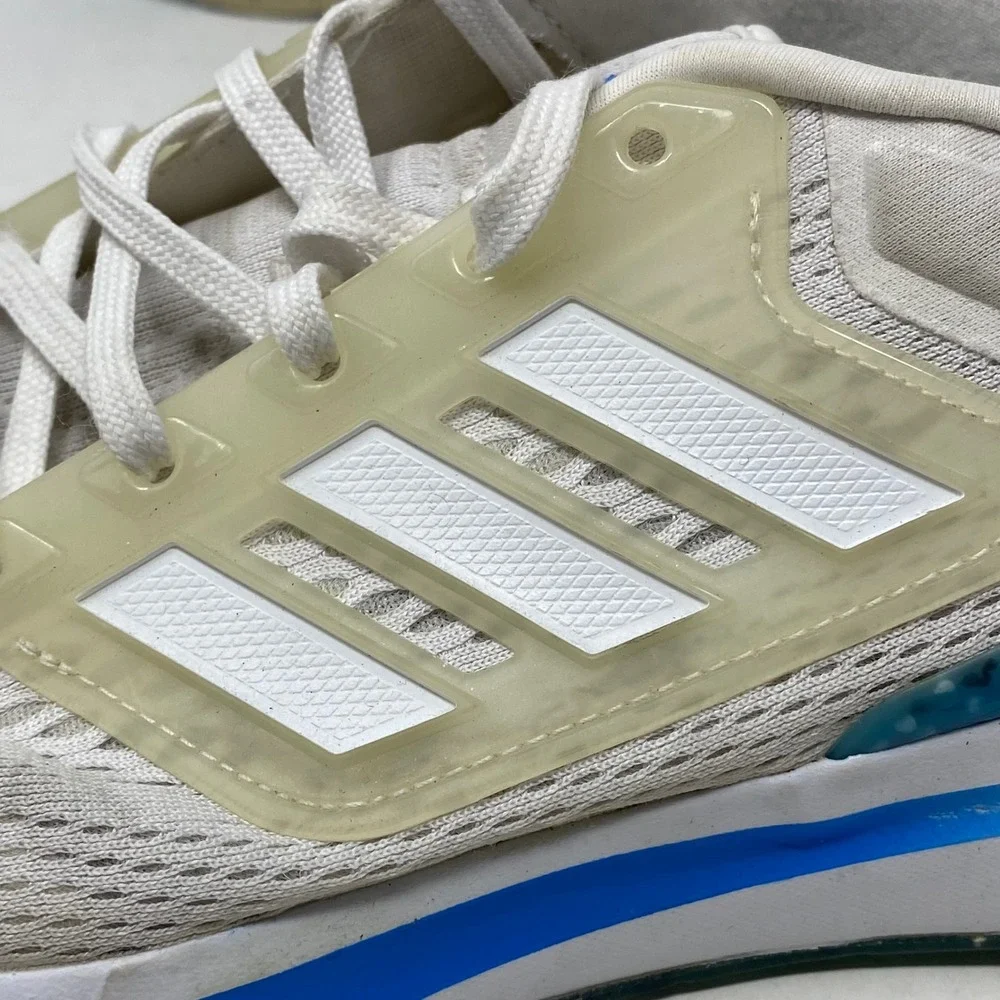 Adidas EQ21 Run White Blue Running Shoes Sneakers GX9797 Mens Size 7